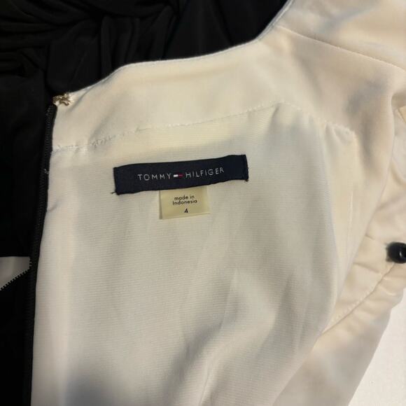 Tommy Hilfiger Black/ White Dress Size 4 - Picture 5 of 5